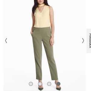 WHBM green Crepe Pants